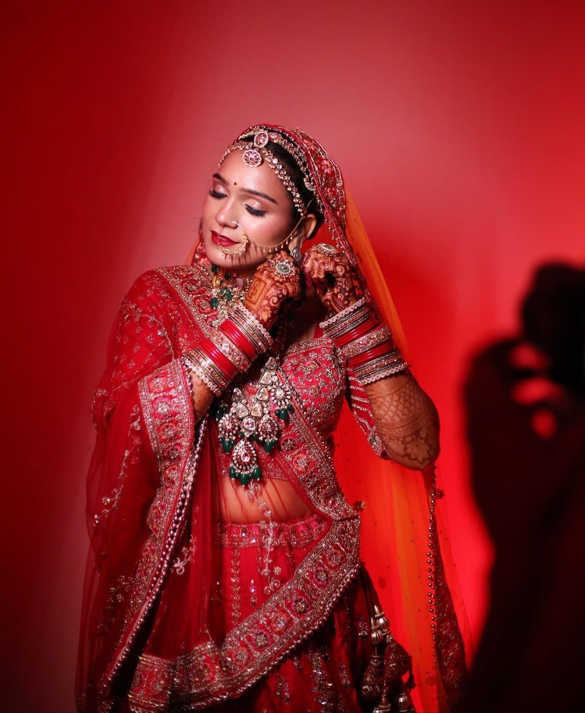 Luxury bridal makeup by Anuja Paul